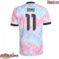 Camiseta Bélgica Jeremy Doku #11 Visitante Equipación Mundial 2026 manga corta